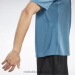 رجال فولاذي أزرق s23-r أكتيفشيل رياضي تي شيرت Reebok 0NZ0F1260 - Image 4