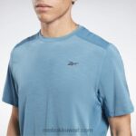 رجال فولاذي أزرق s23-r أكتيفشيل رياضي تي شيرت Reebok 0NZ0F1260 - Image 5