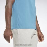 رجال فولاذي أزرق s23-r تي شيرت كلاسيكيات الهوية Reebok 0NZ0F1232 - Image 5