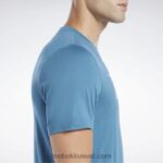 رجال فولاذي أزرق s23-r سلسلة الرسم ناقلات تي شيرت Reebok 0NZ0F1261 - Image 5