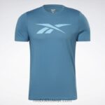 رجال فولاذي أزرق s23-r سلسلة الرسم ناقلات تي شيرت Reebok 0NZ0F1261 - Image 6