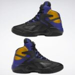رجال قلب أسود / أرجواني غامق / ذهب جماعي شق عتاق احذية كرة السلة Reebok 0NZ0F1034 - Image 9