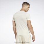 رجال كلاسيكي أبيض تي شيرت ليس ميلز ميوكنيت Reebok 0NZ0F1332 - Image 3