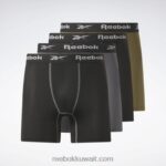 رجال متعدد 4-حزمة موجزات الملاكم الأداء Reebok 0NZ0F1162 - Image 8
