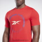 رجال ناقلات الأحمر الحياة ليست متفرج رياضة الجرافيك تي شيرت Reebok 0NZ0F1295 - Image 4