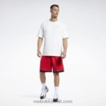 رجال ناقلات الأحمر شورت شبكي لكرة السلة Reebok 0NZ0F1269 - Image 2
