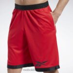 رجال ناقلات الأحمر شورت شبكي لكرة السلة Reebok 0NZ0F1269 - Image 4