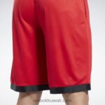 رجال ناقلات الأحمر شورت شبكي لكرة السلة Reebok 0NZ0F1269 - Image 5
