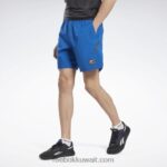 رجال ناقلات الأزرق أداء معتمد للقوة + شورت Reebok 0NZ0F1328