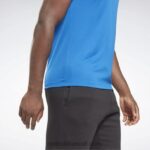 رجال ناقلات الأزرق تي شيرت تقني بدون أكمام للتدريب Reebok 0NZ0F1178 - Image 5