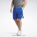 رجال ناقلات الأزرق شورت شبكي جاهز للتمارين الرياضية Reebok 0NZ0F1292