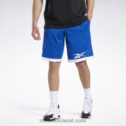 رجال ناقلات الأزرق شورت شبكي لكرة السلة Reebok 0NZ0F1319