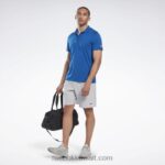 رجال ناقلات الأزرق قميص بولو جاهز للتمارين الرياضية Reebok 0NZ0F1256 - Image 2