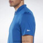 رجال ناقلات الأزرق قميص بولو جاهز للتمارين الرياضية Reebok 0NZ0F1256 - Image 5