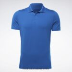 رجال ناقلات الأزرق قميص بولو جاهز للتمارين الرياضية Reebok 0NZ0F1256 - Image 6