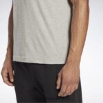 رجال هيذر رمادي متوسط تي شيرت بشعار الماركة Reebok 0NZ0F1306 - Image 6