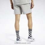 رجال هيذر رمادي متوسط شورت فخور بعلامة تجارية كلاسيكية Reebok 0NZ0F1210 - Image 3