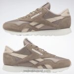 رمادي داكن / ecru ناعم / طباشير أحذية نسائية نايلون كلاسيكية Reebok 0NZ0F76 - Image 9
