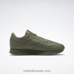 صياد اخضر / نقي رمادي 3 / اخضر جيشي أحذية جلدية كلاسيكية تموج Reebok 0NZ0F238 - Image 2
