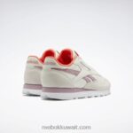طباشير / أرجواني منقوع / أبيض قدم أحذية نسائية جلدية كلاسيكية Reebok 0NZ0F81 - Image 6