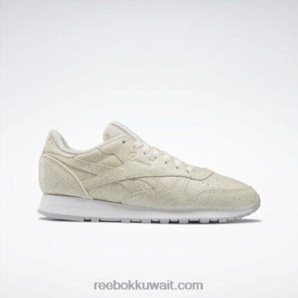 غطاء رملي / أبيض ftwr / رمادي بارد 2 حذاء ايمز جلدي كلاسيكي Reebok 0NZ0F536