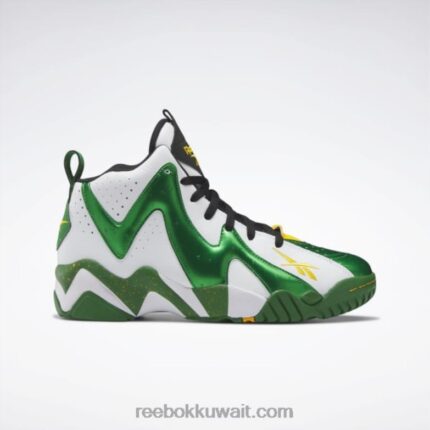 غلين أخضر / أبيض ftwr / أسود أساسي حذاء كرة السلة هوريكازي الثاني Reebok 0NZ0F149