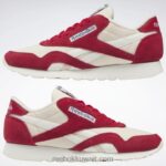 فلاش أحمر / طباشير / أبيض كلاسيكي أحذية الرجال النايلون الكلاسيكية Reebok 0NZ0F1217 - Image 9