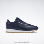 فيكتور كحلي / ftwr أبيض / ريبوك مطاطي صمغ -03 أحذية جلدية كلاسيكية Reebok 0NZ0F105