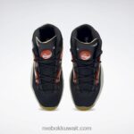 قلب أسود / أبيض كلاسيكي / طباشير سؤال مضخة أحذية كرة السلة Reebok 0NZ0F91 - Image 6