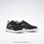 قلب أسود / أرجواني مشبع / توهج برتقالي حذاء فليكساجون فورس 4 نسائي للتدريب Reebok 0NZ0F254 - Image 3