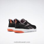 قلب أسود / أرجواني مشبع / توهج برتقالي حذاء فليكساجون فورس 4 نسائي للتدريب Reebok 0NZ0F254 - Image 4