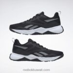 قلب أسود / رمادي نقي 5 / أبيض قدم أحذية تدريب نسائية nfx Reebok 0NZ0F945 - Image 3