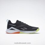 قلب أسود / رمادي نقي 6 / برتقالي سحق s23-r حذاء تدريب nanoflex tr 2.0 للرجال Reebok 0NZ0F1199 - Image 2