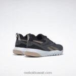 قلب أسود / رمادي نقي 7 / التقى أملس حذاء فليكساجون فورس 4 نسائي للتدريب Reebok 0NZ0F221 - Image 4