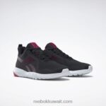 قلب أسود / كستنائي / وردي مطارد حذاء فليكساجون فورس 3 د واسع للتدريب للنساء Reebok 0NZ0F919 - Image 3