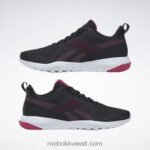قلب أسود / كستنائي / وردي مطارد حذاء فليكساجون فورس 3 د واسع للتدريب للنساء Reebok 0NZ0F919 - Image 9