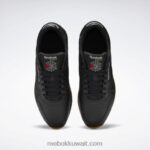كور أسود / رمادي نقي 5 / ريبوك صمغ المطاط 03 أحذية جلدية كلاسيكية Reebok 0NZ0F78 - Image 6