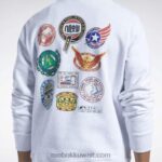 مزيج أبيض هوديي ستريت فايتر برسومات Reebok 0NZ0F363 - Image 6