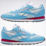 مشع أكوا / أزرق لؤلؤي / أبيض ftwr أحذية جلدية كلاسيكية Reebok 0NZ0F201 - Image 9