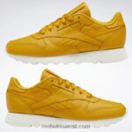 مغرة ساطعة / طباشير أحذية نسائية جلدية كلاسيكية Reebok 0NZ0F239 - Image 9