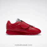 ناقلات الأحمر / الأساسية السوداء حذاء ايمز جلدي كلاسيكي Reebok 0NZ0F486 - Image 2