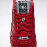 ناقلات الأحمر / الأساسية السوداء حذاء ايمز جلدي كلاسيكي Reebok 0NZ0F486 - Image 8