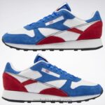 ناقلات الأزرق / ناقلات الأحمر / أبيض ftwr جلد كلاسيكي يجعله حذائك Reebok 0NZ0F88 - Image 3