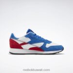 ناقلات الأزرق / ناقلات الأحمر / أبيض ftwr جلد كلاسيكي يجعله حذائك Reebok 0NZ0F88 - Image 5