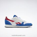 ناقلات الأزرق / ftwr الأبيض / ناقلات الأحمر جلد كلاسيكي يجعله حذائك Reebok 0NZ0F153 - Image 4