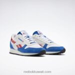 ناقلات الأزرق / ftwr الأبيض / ناقلات الأحمر جلد كلاسيكي يجعله حذائك Reebok 0NZ0F153 - Image 5