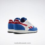 ناقلات الأزرق / ftwr الأبيض / ناقلات الأحمر جلد كلاسيكي يجعله حذائك Reebok 0NZ0F153 - Image 6