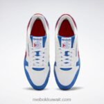ناقلات الأزرق / ftwr الأبيض / ناقلات الأحمر جلد كلاسيكي يجعله حذائك Reebok 0NZ0F153 - Image 8