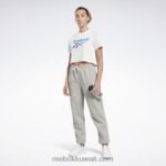 نحيف أبيض / أزرق متجه هوية تي شيرت Reebok 0NZ0F523 - Image 2
