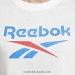 نحيف أبيض / أزرق متجه هوية تي شيرت Reebok 0NZ0F523 - Image 4